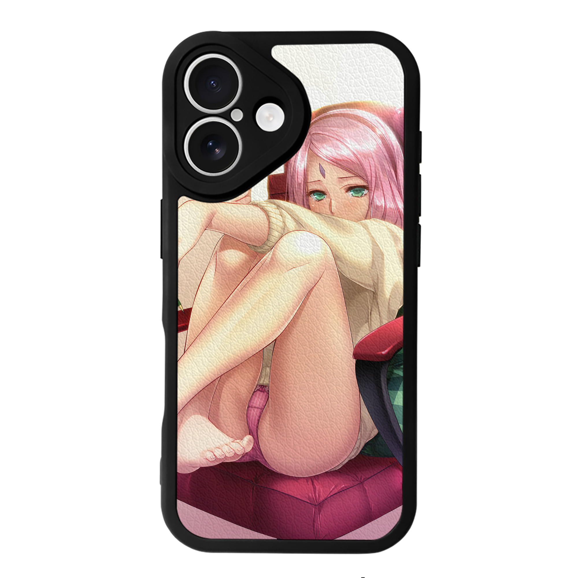 （画像用） NARUTO -ナルト- NARUTO -ナルト- 疾風伝 【iPhone 16シリーズ対応】シリコンスマホケース（レザー調） 材質：シリコン